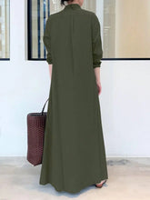 Women's Extra Long Shirt Dress